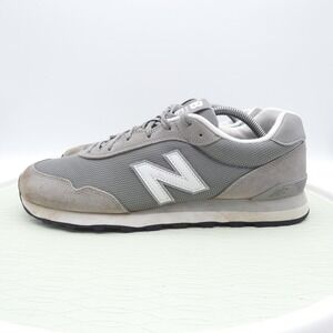 New Balance 515 Mens Grey Suede Mesh Sneakers ML515GR3 Size 11